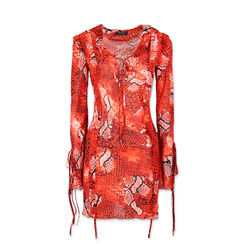 Vestido de mujer naranja corto, Primadonna, 25C924447TSARANL, 001a