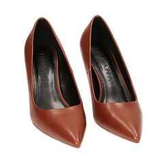 CALZATURA DECOLLETE' SINTETICO COGN, Primadonna, 224934802EPCOGN036, 002a