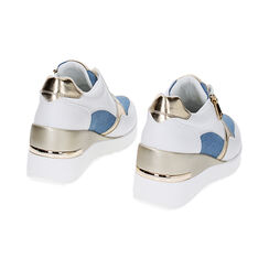 Sneakers jeans, zeppa 7 cm, Primadonna, 237516531EPJEAN035, 003 preview