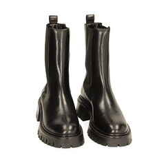 WOMEN SHOES BEATLES LEATHER NERO, Primadonna, 22N110001PENERO040, 002a