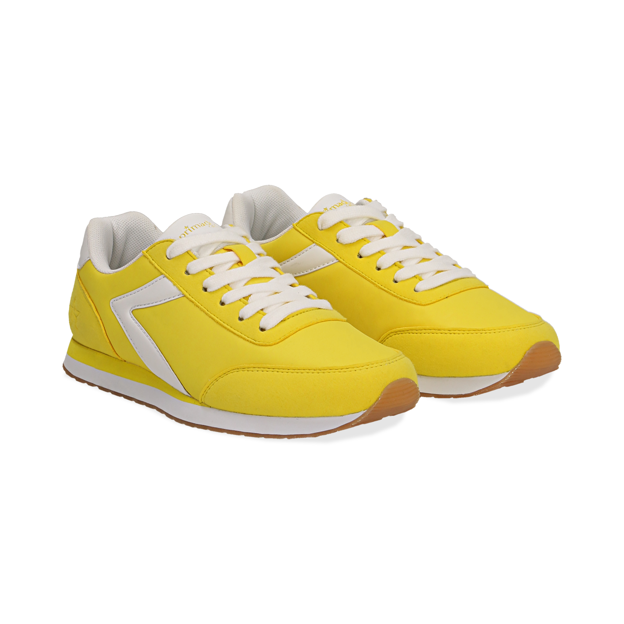 Sneakers da donna gialle in tessuto, design aerodinamico | Primadonna  Collection