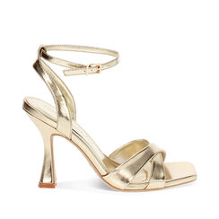 Sandales à talons dorées pour femme avec bracelet, Primadonna, 252101906LMOROG035, 001a