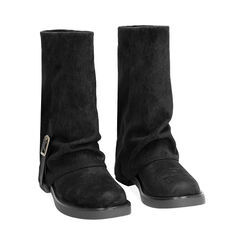 WOMEN SHOES BIKER MICROFIBER NERO, Primadonna, 260624101MFNERO036, 002 preview