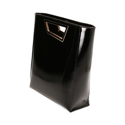 Borsa a mano nera in naplak, Primadonna, 225125057NPNEROUNI, 002 preview