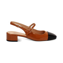 Zapato destalonado cognac tac&oacute;n 4 cm, Zapatos, 274962787VECOGN035, 001 preview