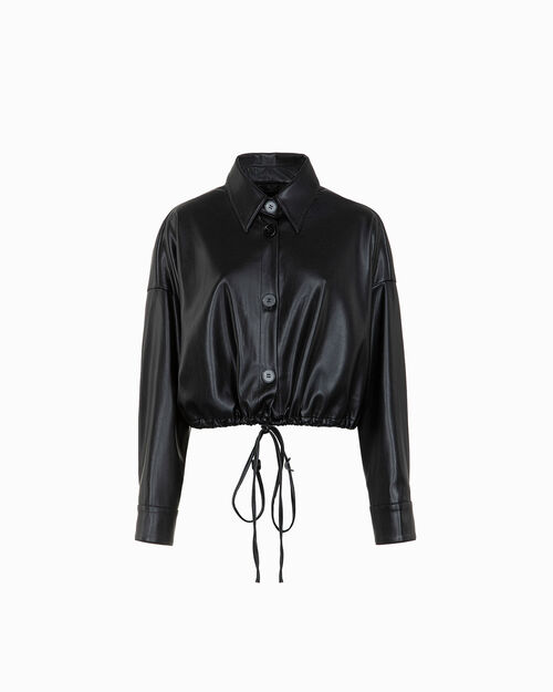 Giubbino nero urban chic, BLACK