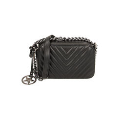 Borsa a tracolla nera matelassé, Primadonna, 225700971EPNEROUNI, 001 preview