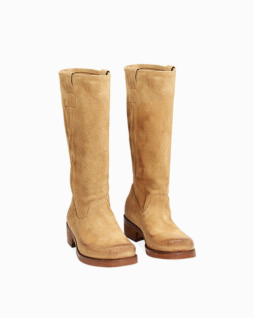 Biker in camoscio taupe, TAUPE