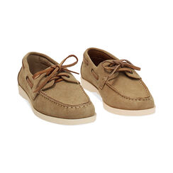 Stringate beige in camoscio, Primadonna, 270631001CMBEIG035, 003 preview