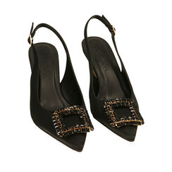 ZAPATOS CHANEL RASO NERO, Primadonna, 214903217RSNERO036, 002a