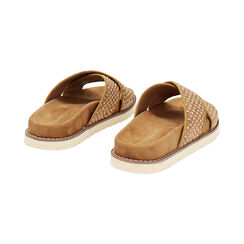 Sandali bassi donna marroni in raffia, Primadonna, 25P347702RFMARR036, 004 preview