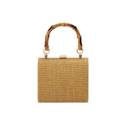 Mini bag donna camel in raffia, Primadonna, 251111941RFCAMEUNI, 004 preview