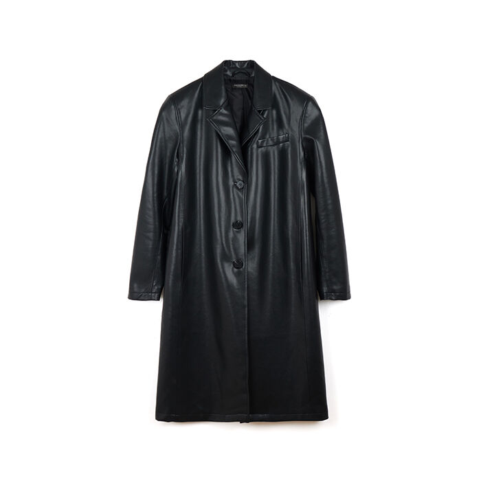 Trench nero longuette dal design moderno e avvolgente, Primadonna, 266541204EPNEROL