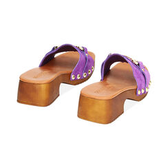 WOMEN SHOES CLOG SUEDE VIOL, Primadonna, 234393820CMVIOL035, 003 preview