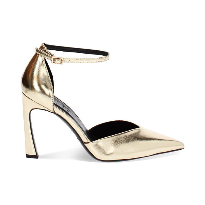 Sandales ouvertes laminées dorées, Primadonna, 242106110LMOROG037