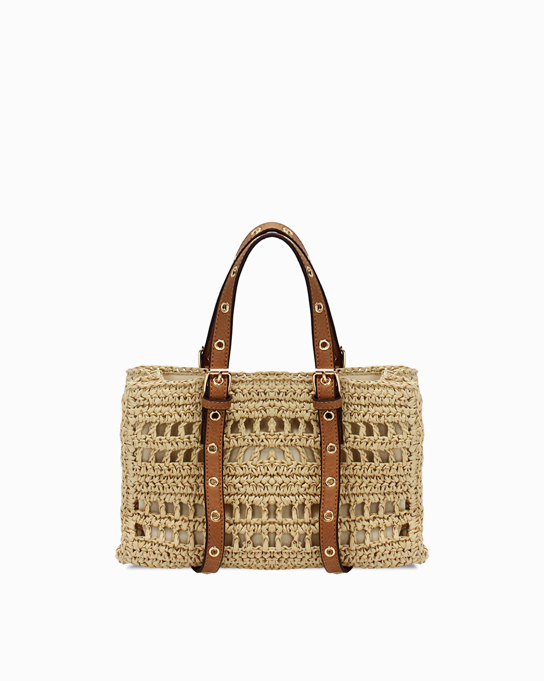 Borsa mare beige con manici regolabili