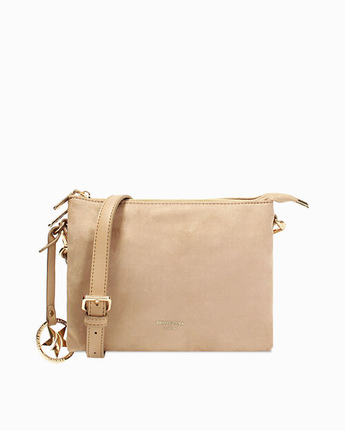 Pochette beige con design elegante, BEIGE