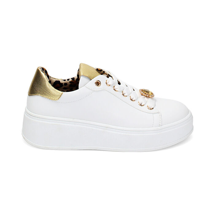 Baskets blanc or, Primadonna, 239326707EPBIOR037