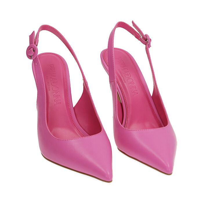 Slingback fuchsia, talon 9,5 cm | Primadonna Collection