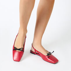 Ballerines slingback femme simples rouges, Primadonna, 254939201EPROSS035, 002a