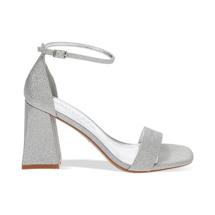 Talons paillettes argentées online