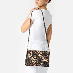 Pochette femme léopard en satin, Primadonna, 255125738RSLEOPUNI, 002a