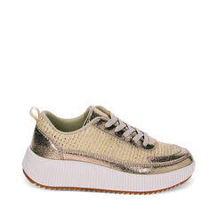 Sneakers in laminato oro, Primadonna, 230117102LMOROG037, 001a