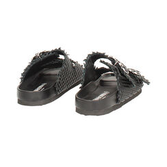 Sandali bassi donna neri intrecciati, Primadonna, 257810601EINERO036, 004 preview