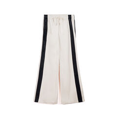 Pantalone tuta in velluto panna e nero, Primadonna, 261824050VLPANEM, 001a