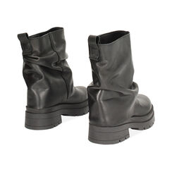 WOMEN SHOES BIKER LEATHER NERO, Primadonna, 24L699702PENERO037, 003 preview