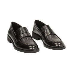 Mocassin noir chic, Primadonna, 243066606LCNERO036, 002 preview