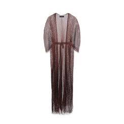 Poncho donna marrone in tessuto con cintura, Primadonna, 25B450102TSMARRUNI, 003 preview