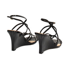 Sandalias negras con tac&oacute;n de 8,5 cm, Primadonna, 272134803VENERO035, 004 preview