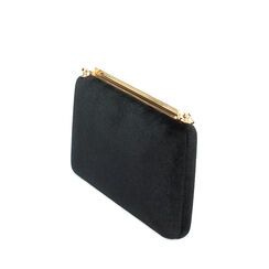 Clutch nera in velluto, Promozioni, 245109999VLNEROUNI, 002a