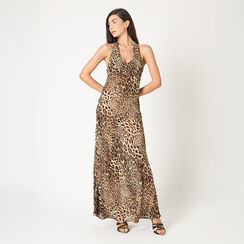Vestido de mujer leopardo en tejido, Primadonna, 25C924305TSLEOPM, 002a