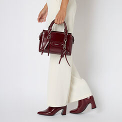 Tronchetti bordeaux lucidi con tacco 7,3 cm, Primadonna, 264909513EUBORD036, 002 preview