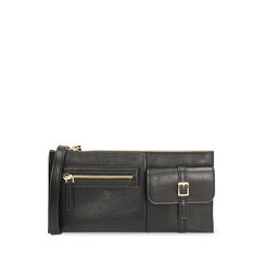 Pochette nera con tracolla removibile, Primadonna, 265126344EPNEROUNI, 001a