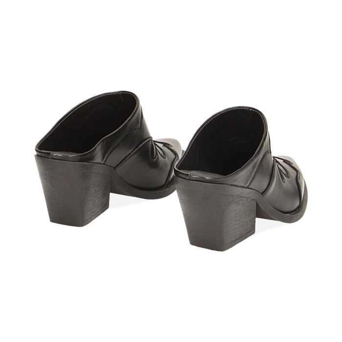 Sabot neri donna tacco 6 5 cm Primadonna Collection