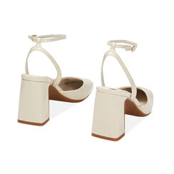 Zapatos abiertos de color crema en charol, Special Price, 232100501VEPANN035, 003 preview
