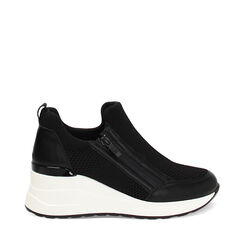 Slip on mujer negra en tela, Primadonna, 252850903TSNERO036, 001a