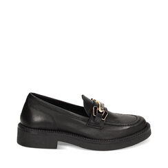 Mocassino nero in pelle, Primadonna, 23L625103PENERO036, 001a