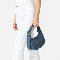 Mini bolso femenino en tejido vaquero, Primadonna, 255125841TSJEANUNI, 002a
