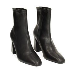 Tronchetto nero, tacco largo 7,5 cm, 244943701EPNERO037, 002a