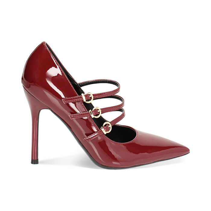 Zapatos de salón cherry en charol, Primadonna, 242186104VECHER036