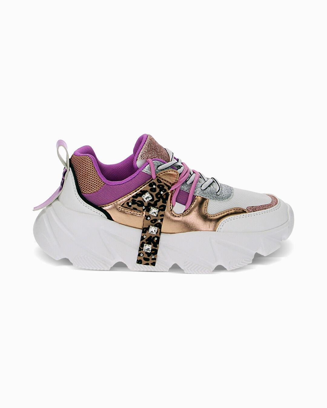Sneakers bianco argento