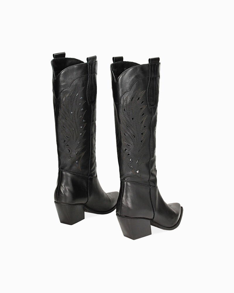 Bottes en cuir noires image number null