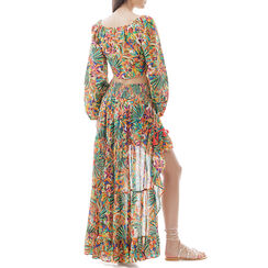 Gonna gipsy gialla in cotone, Primadonna, 210511312COGIALUNI, 004 preview