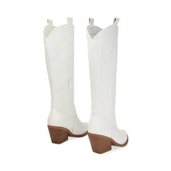 Bota texana blanca tac&oacute;n 5 cm, Zapatos, 273073127EPBIAN035, 004 preview