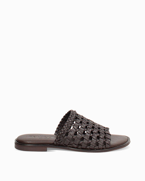 WOMEN SHOES FLAT LEATHER-BRAIDED MORO, 