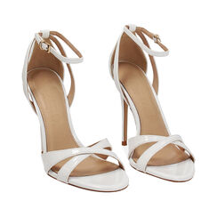 Sandales blanches talon 11,5 cm, Primadonna, 272107303VEBIAN035, 003 preview